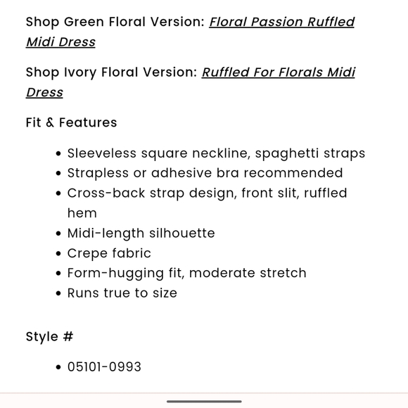 Hunter green add some flair ruffle midi dress - Picture 6 of 7